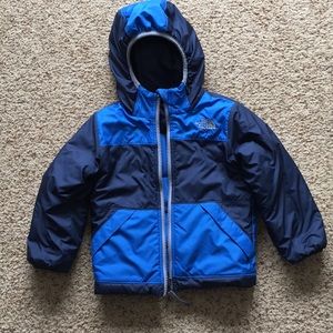 2T reversible North Face winter coat